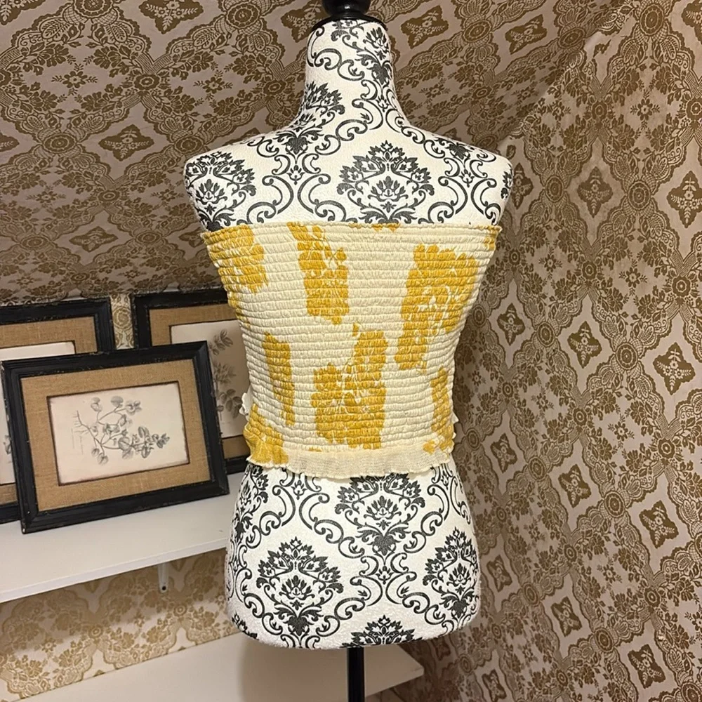 Free People yellow poppy tube top - Picture 5 of 10